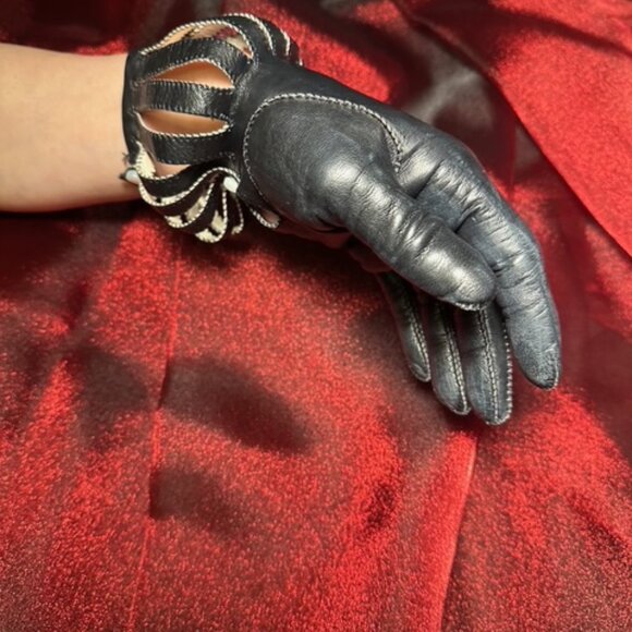 Vintage Ladies Leather Gloves Vintage 50’s-60’s Mint - Picture 3 of 15